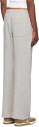 The Elder Statesman Gray Daily Wide Leg Sweatpants