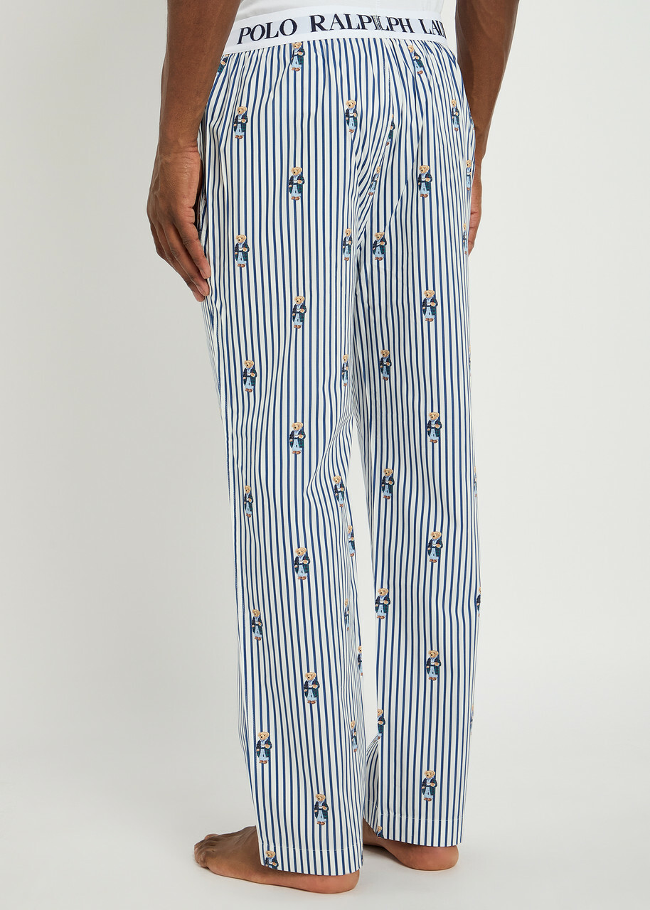 Polo Ralph Lauren Striped Cotton-poplin Pyjama Trousers Blue
