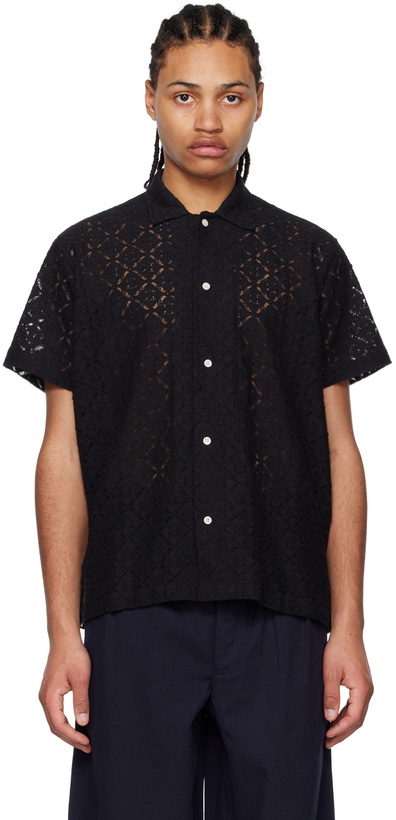 Photo: Bode Black Tile Shirt