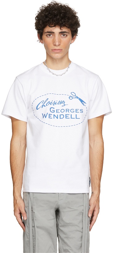 Photo: Georges Wendell White Logo T-Shirt