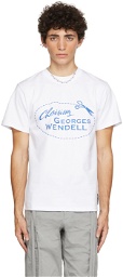 Georges Wendell White Logo T-Shirt