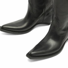 Maison Margiela Women's Heel-less Western High Boots in Black