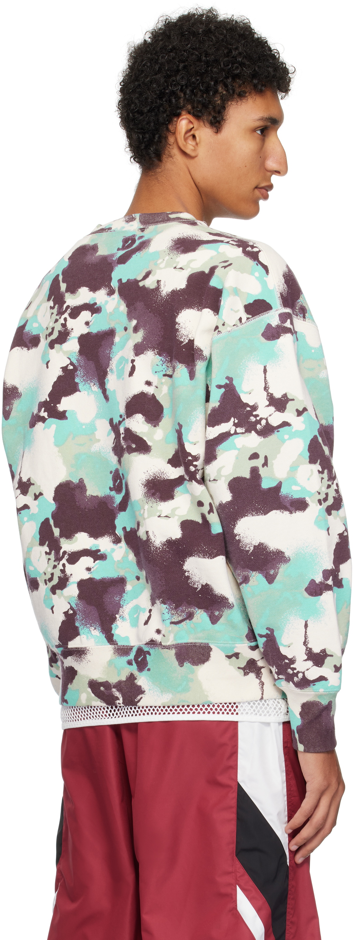 BAPE Blue & Purple Map Camo Crewneck Sweatshirt