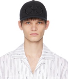 Ferragamo Black Gancini Baseball Cap