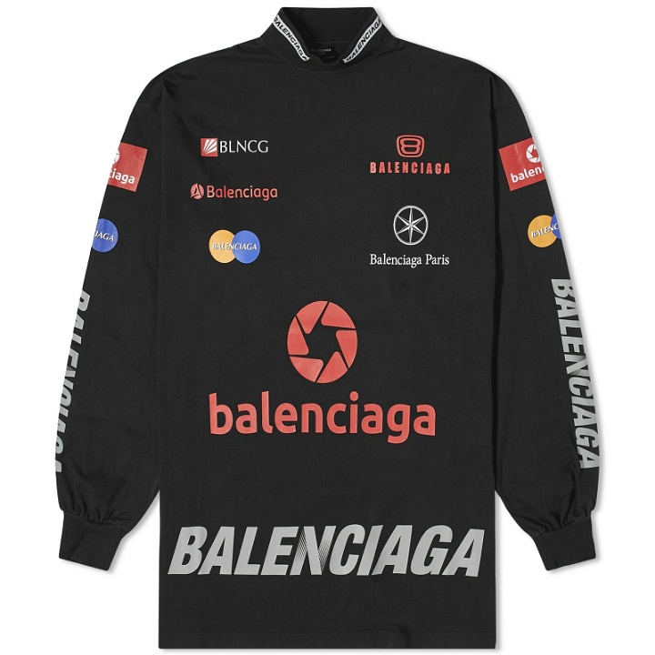 Photo: Balenciaga Men's Long Sleeve League T-Shirt in Black