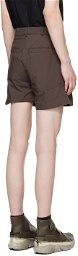 RANRA Brown Stufur Shorts