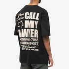 MARKET Men's 24Hr Lawyer Service Pocket T-Shirt in Black