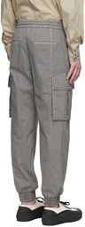 Solid Homme Grey Cotton Cargo Pants