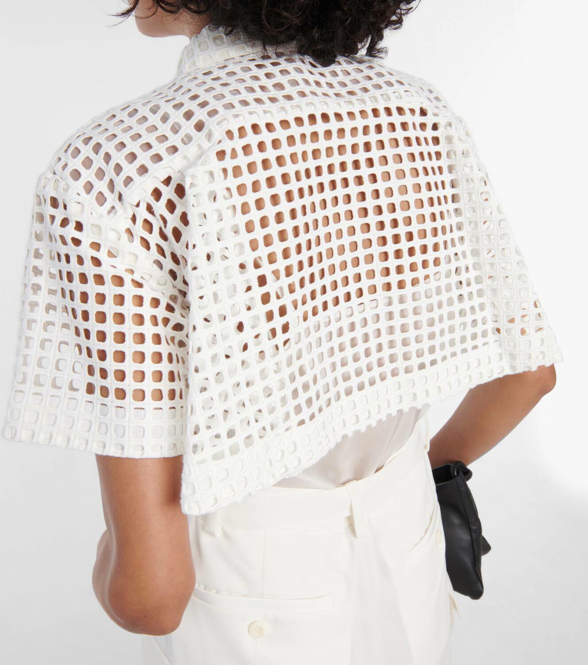 chinese dress ladies Asymmetrical Lace Dress by Sacai