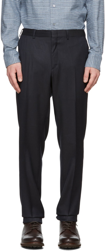 Photo: Brioni Navy Wool Vail Trousers