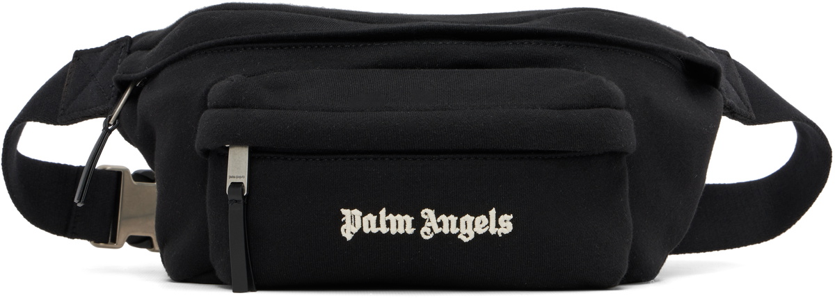 Palm Angels Black Classic Logo Belt Bag