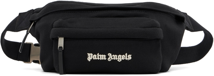 Photo: Palm Angels Black Classic Logo Belt Bag