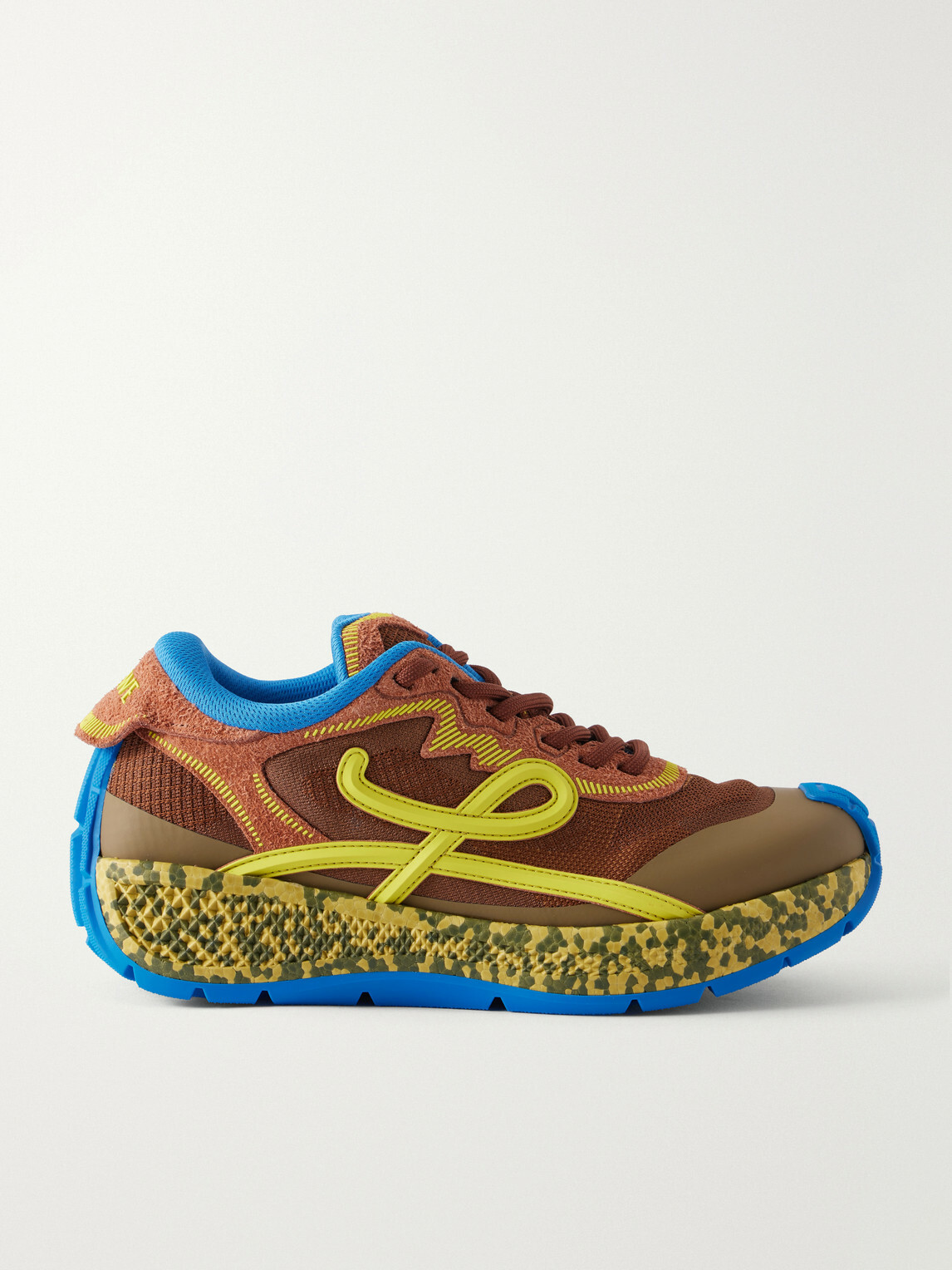 LOEWE - Pogo Rubber-Trimmed Mesh Sneakers - Multi