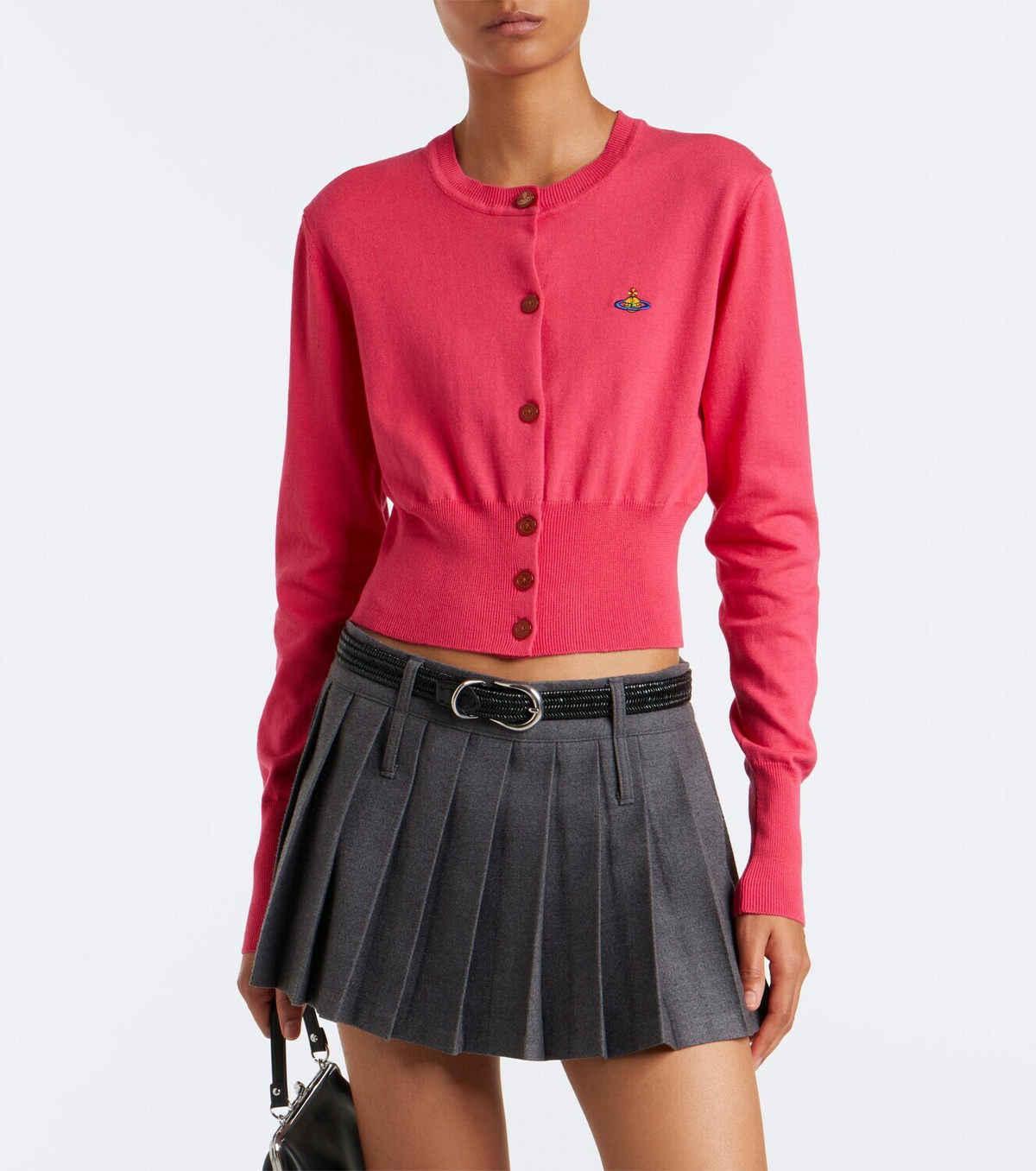 Vivienne Westwood Bea cropped cotton and cashmere cardigan