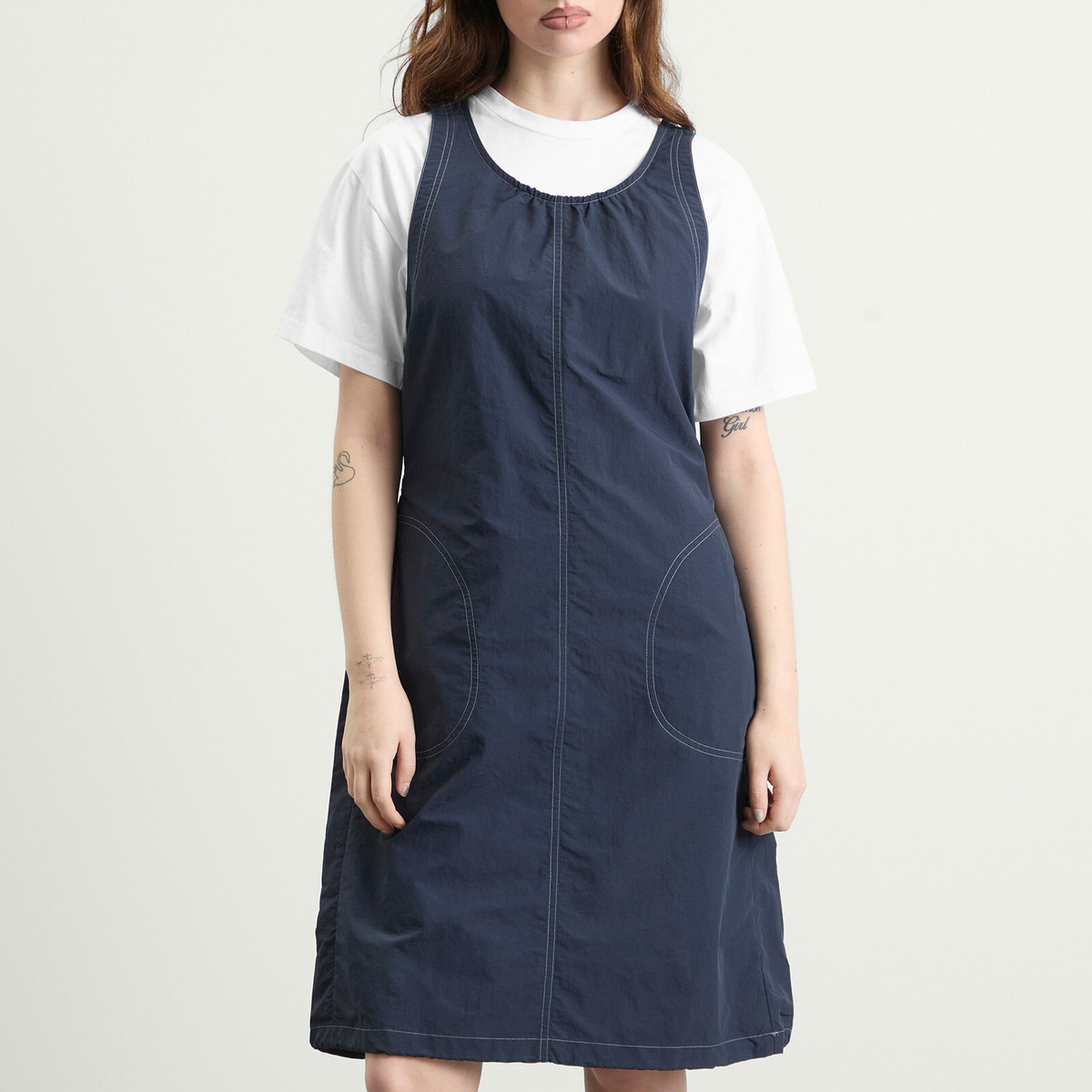 Gramicci Women's Nylon Dress in British Navy