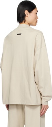Fear of God Taupe Mock Neck Long Sleeve T-Shirt