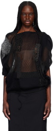 Junya Watanabe Black Patchwork Sweater