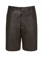 LEMAIRE - Leather Shorts
