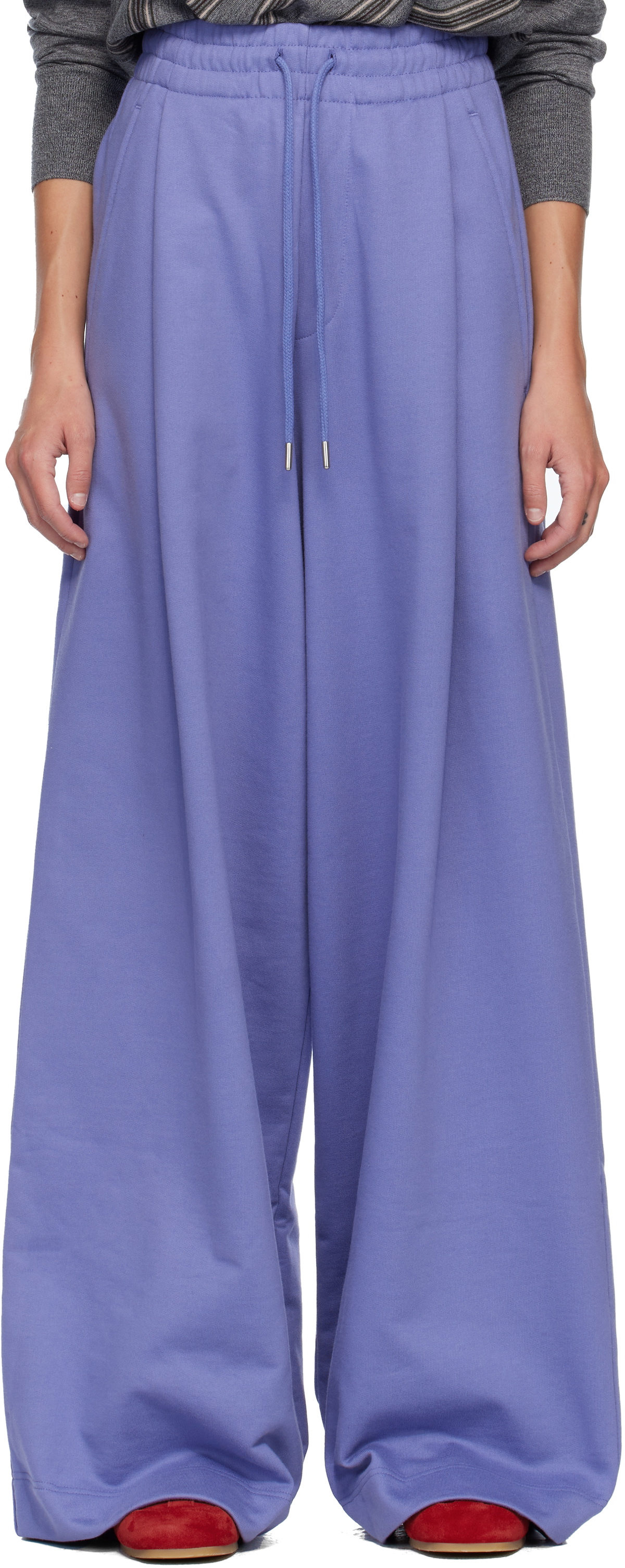 Dries Van Noten Purple Loose Sweatpants