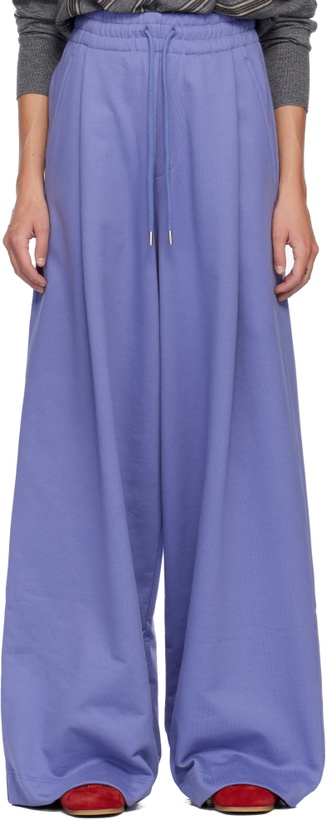 Photo: Dries Van Noten Purple Loose Sweatpants