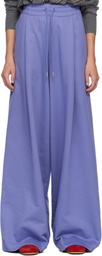 Dries Van Noten Purple Loose Sweatpants