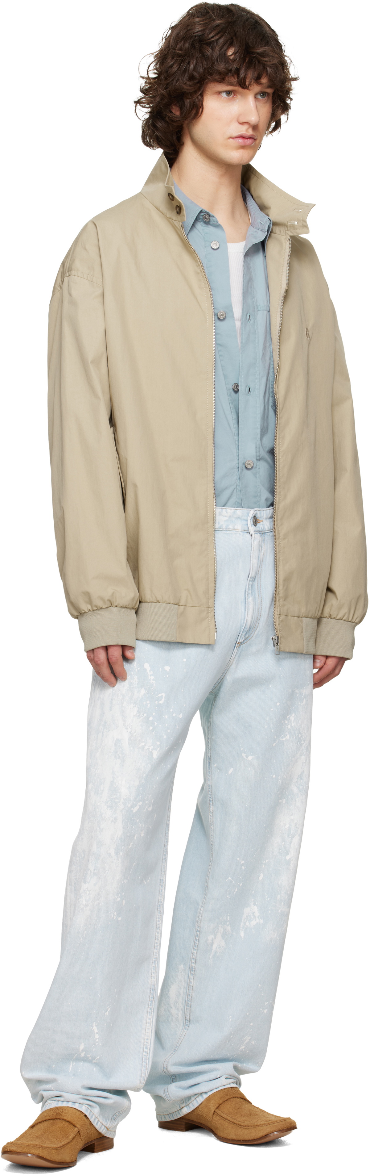 MM6 Maison Margiela Beige Sports Jacket MM6 Maison Margiela