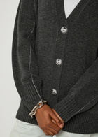 Rabanne Wool-cashmere Cardigan Grey