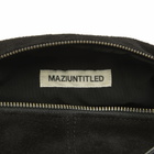 Mazi Untitled Dent Suede Cross Body Bag in Black 