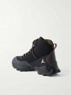 Loro Piana - ROA Andreas Rubber-Trimmed Shell Desert Boots - Blue