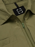 SAIF UD DEEN - Convertible Panelled Canvas Jacket - Green
