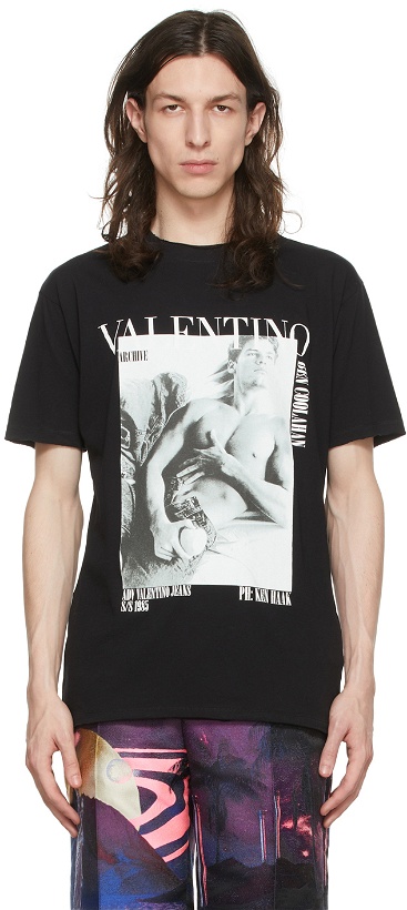 Photo: Valentino Black Cotton T-Shirt