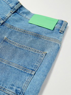 Off-White - Flared Panelled Jeans - Blue