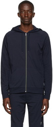 Paul Smith Navy Zip Lounge Hoodie