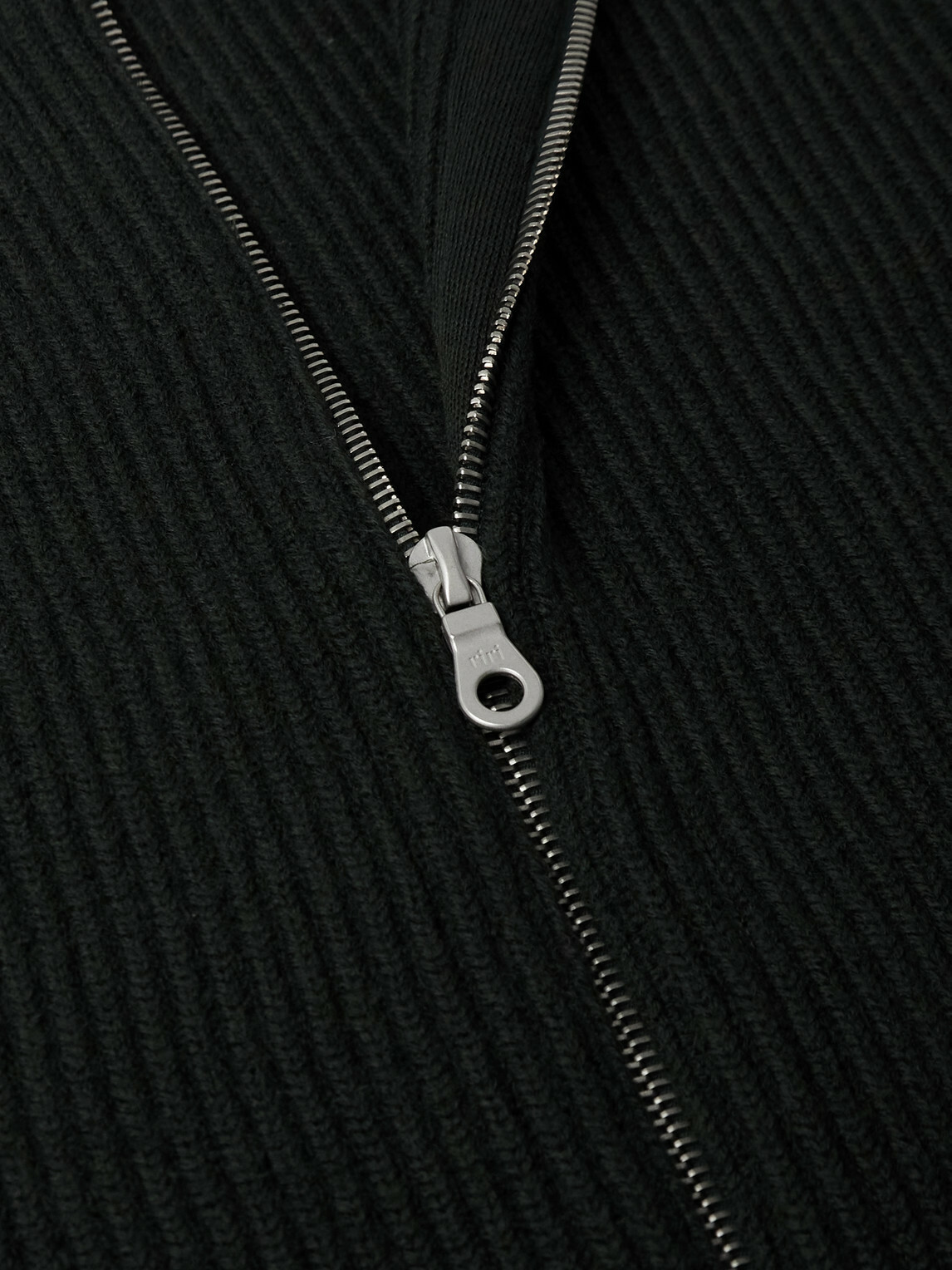 S.N.S. Herning - Virgin Wool Zip-Up Cardigan - Green