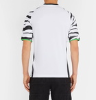 Versace - Logo-Embroidered Printed Jersey T-Shirt - White