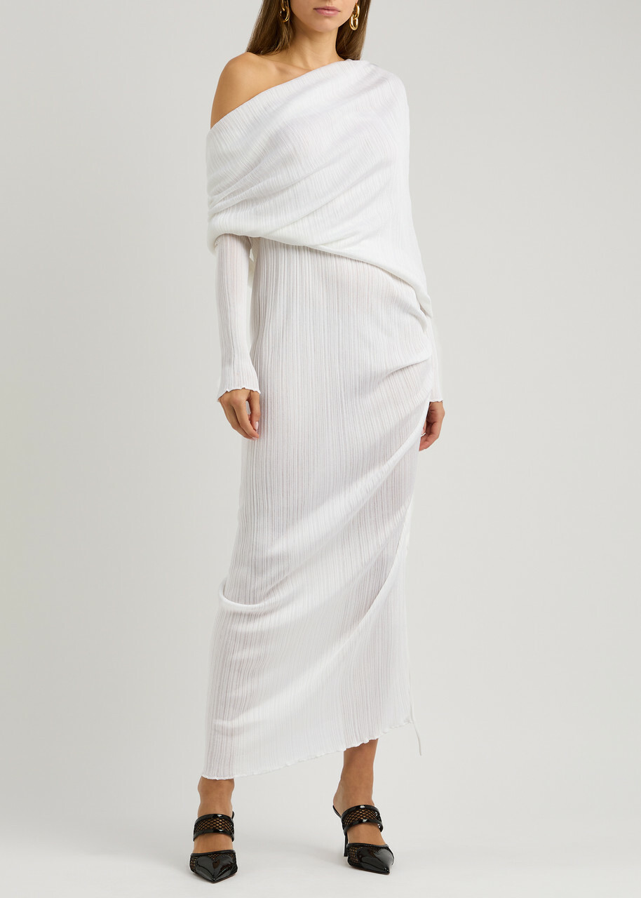 white off the shoulder sweater maxi dress Women's Successfully Stylish Off The Shoulder Sweater Maxi Dress in Cream