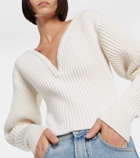 Alaïa Ribbed-knit wool-blend sweater