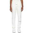 Essentials White Reflective Fleece Lounge Pants