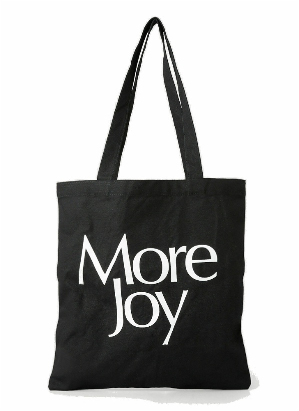 Photo: Logo Print Tote Bag in Black