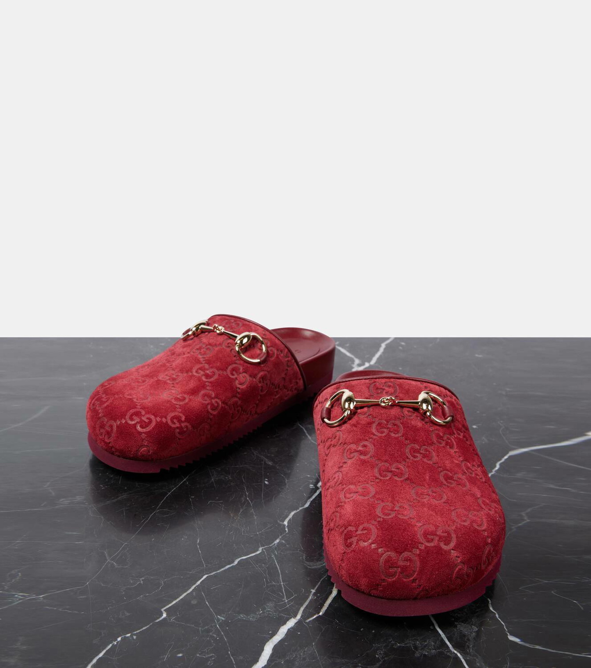 【関税&送料込】Gucci Burgundy Leather Slippers GUCCI Princetown horsebit-detailed leather slippers | NET-A