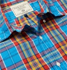 J.Press - Button-Down Collar Checked Cotton Shirt - Blue