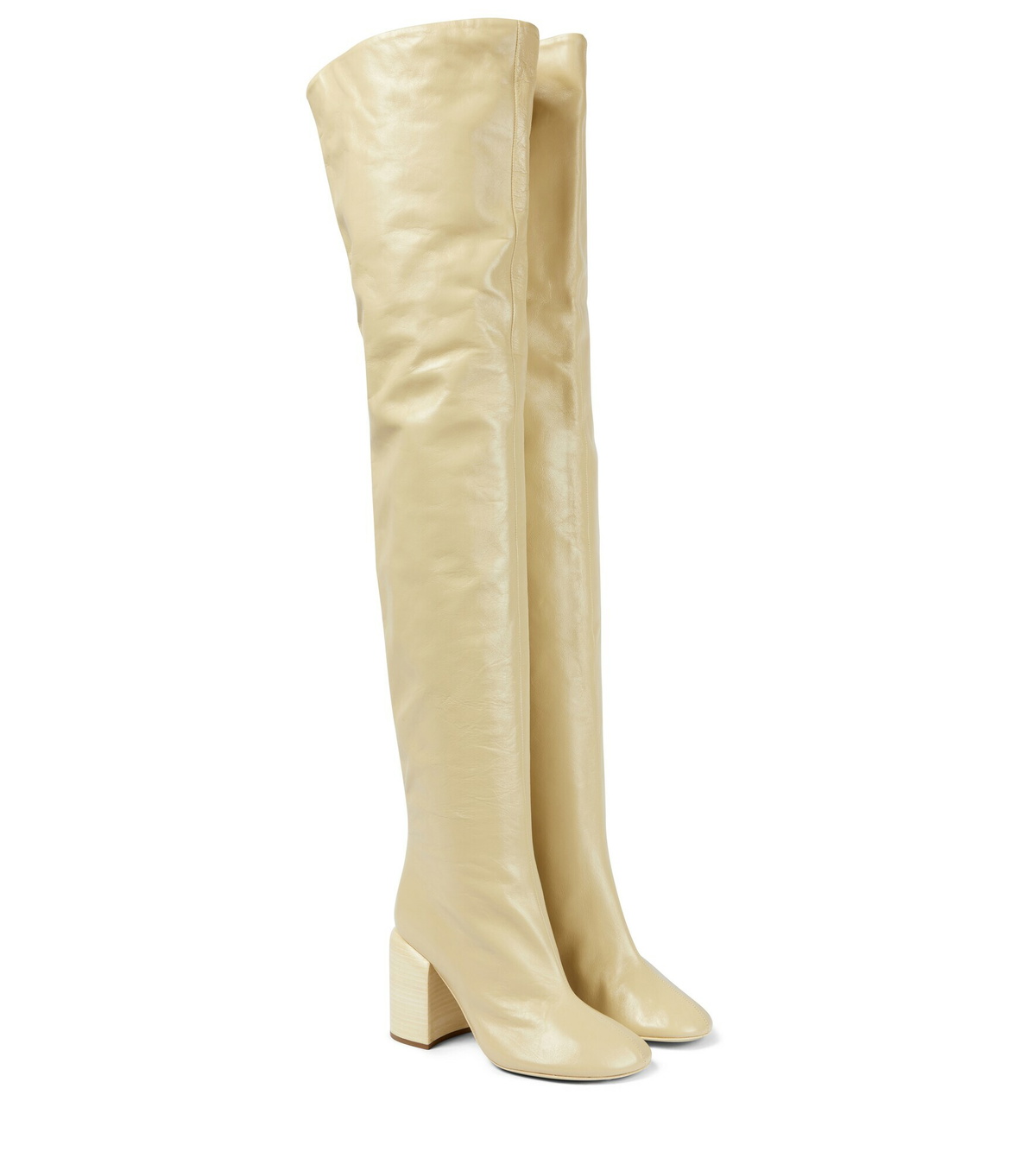 Jil Sander - Leather over-the-knee boots Jil Sander