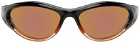 BONNIE CLYDE SSENSE Exclusive Black & Orange Angel Sunglasses