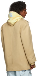 We11done Beige Classic Wool Peacoat