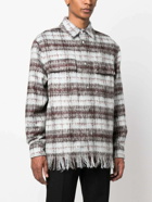 AMIRI - Fringe Plaid Shirt