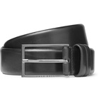 Hugo Boss - 3.5cm Black Carmello Leather Belt - Men - Black