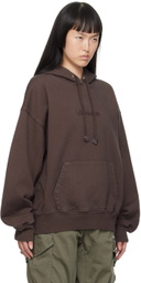 (di)vision Brown Embroidered Hoodie