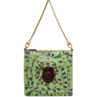 Versace Green Cabine Printed Duchesse Bag