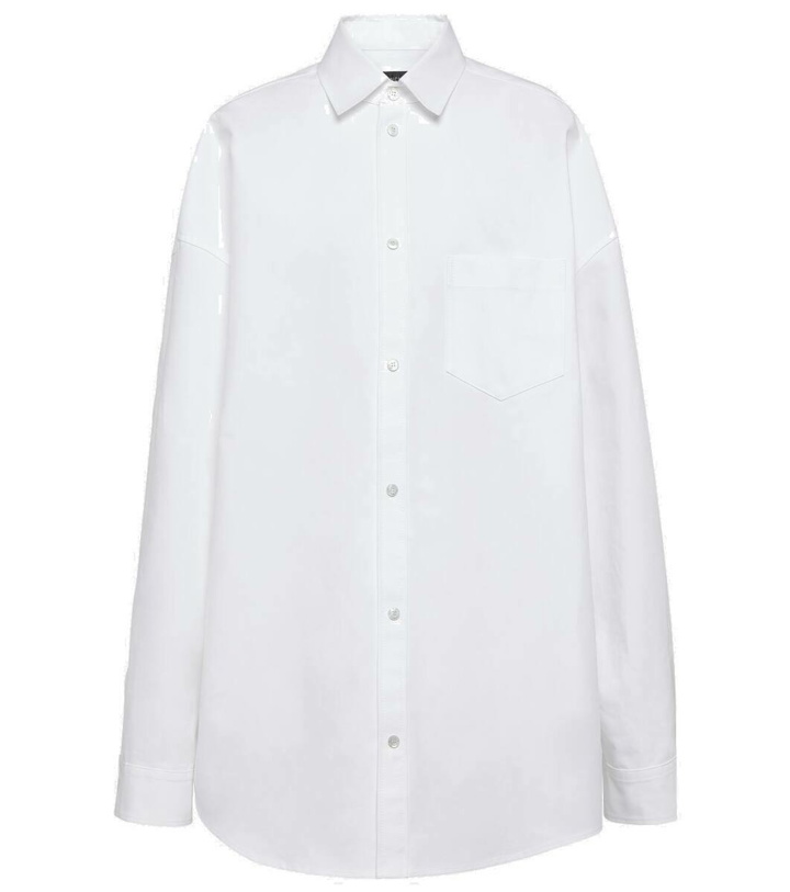 Photo: Balenciaga Outerwear oversized cotton poplin shirt