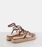Gianvito Rossi Shanti leather espadrille sandals